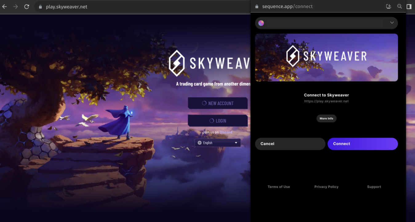 Sequence on-demand sign in, connect